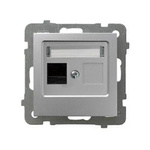 Computer Steckdose 1 fach, kat. 5e MMC Satin light Ospel As GPK-1G/K/m/18