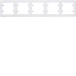 soul Rahmen 5-fache horizontal, weiß WL5250 Lumina Hager