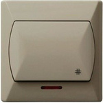 Kreuzschalter mit Hintergrundbeleuchtung orange beige Ospel Akcent ŁP-4AS/01