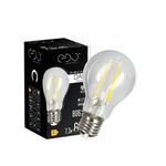 DARI LED Filament dekorative Glühbirne 7,3W, E27, 4000K, 806lm, 230V, CLEAR A60, EDO777629 EDO Solutions