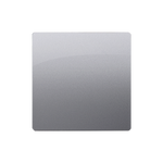 Abdeckung für Rahmen 1fach ohne Brücke inox met. Kontakt Simon BMP/21