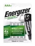 AAA POWER PLUS Energizer R3 HR3 700mAh 1.2V Ni-MH wiederaufladbare Batterien (Blister 4 Stk.)