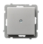 Steckdosen Blende Silber matt Ospel Sonata Z-1R/m/38