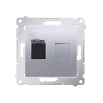 Comuterdose UAE RJ45 Kat.6 (Modul) silber Kontakt Simon 54 Premium D61.01/43