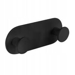 Bad Doppel Kleiderbügel schwarz 10,7x4x2 cm MIRI
