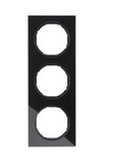 Rahmen 3fach R.3 Glas, schwarz 10132216 HAGER
