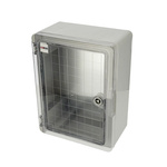 ABS Elektrisches Gehäuse 250x330x140 mit verzinkter Montageplatte (mit transparenten Türen) | 800.701.002 | HOROZ