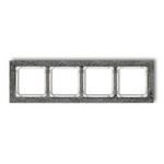 Vierfacher Universalrahmen - Beton (Rahmen: anthrazit; Boden: weiß) anthrazit 11-0-DRB-4