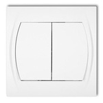 Beleuchteter Lüsterklemme-Mechanismus weiß IP20, 10AX 250V~ (Serie/Kategorie: LOGO) LWP-2L