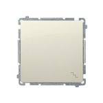 Treppenschalter 10AX 250V mit Aufdruck "Treppe" beige matt Kontakt Simon BMW6.01/12