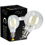 DARI LED Filament dekorative Glühbirne 7W, E27, 4000K, 806lm, 230V, CLEAR G80, EDO777632 EDO Solutions