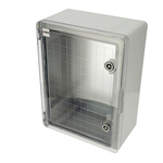 ABS Elektrisches Gehäuse 300x400x170 mit verzinkter Montageplatte (mit transparenten Türen) | 800.701.003 | HOROZ