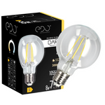 Dekorative Glühbirne DARI LED Filament 8W, E27, 3000K, 1055lm, 230V, CLEAR G80, EDO777633 EDO Solutions