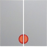 Wippen mit roter Linse S.1 polarweiß, glänzend Berker 5316278999