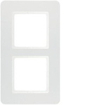 Rahmen 2fach, Q.7, polarweiß samt 10126189 HAGER
