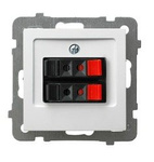 Lautsprecher Steckdose 2-fach weiss Ospel As GG-2G/m/00