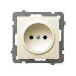Steckdose 1-fach ecru Ospel As GP-1G/m/27