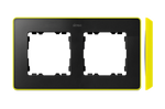 Rahmen 2fach Detail original- select fluoreszierend graphit/ Grundfarbe gelb 82 8201620-262