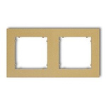 Doppelter Universalrahmen aus Kunststoff gold IP20 (Serie/Kategorie: MINI) 29MR-2