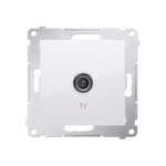 Antennendose TV Einsatz weiß  Simon 54 Premium Kontakt Simon DAK1.01/11
