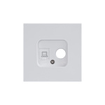 Abdeckung für TV + RJ45-Steckdose Weiß, Serie iZi ViPlast