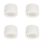Set aus 4x ZALDA OV Weiß IP20 EDO777451 + 4x GARI LED INSERT 4.8W 4000K EDO777640, EDO Solutions