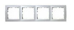 Rahmen 4fach, S.1, polarweiß glänzend Berker 5310148989