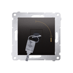 Schlüsselschalter 1polig „0-I” Anthrazit Kontakt Simon 54 Premium DW1K.01/48