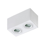 Aufbaustrahler BRANT 2 SQUARE Modern Metall, Aluminium Weiß Azzardo AZ2823
