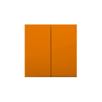 Wippe 2fach für Schalter/ Taster orange glänzend Simon 54 Premium Kontakt Simon  DKW5/32