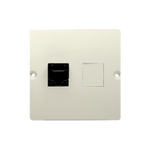 Einzel-IT-Dose RJ45 Kategorie 5e (Modul) beige matt Kontakt Simon BMF51.02/12