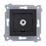 SAT-Steckdose mit Filter, F-Stecker Metallic schwarz 262/14E EXEN