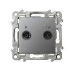 SZAFIR RTV-Wandsteckdose, grau Ospel