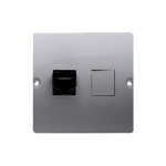 Einzel-IT-Dose RJ45 Kategorie 5e (Modul) inox met. Kontakt Simon BMF51.02/21