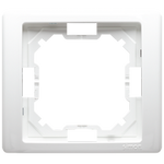 Rahmen 1-fach Neos weiß vertikal und horizontal Kontakt Simon BMRC1/11
