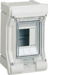 Verteiler Vector outdoor  APV IP65 1R/3M (1x3) UV-stabil ohne Leitungseinführung hager VE103SN