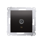 Antennendose TV Einsatz anthrazit matt  Simon 54 Premium Kontakt Simon DAK1.01/48