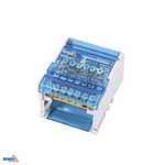 Schaltblock 28 Klemmen 4x7 (5x5,3mm + 2x7,5mm) Bemko