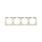 Rahmen 4fach beige matt Kontakt Simon BMR4/12