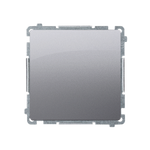 Taster 10AX 250V ohne Aufdruck inox met. Kontakt Simon BMP1.01/21
