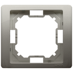 Rahmen 1-fach Neos satin met. vertikal und horizontal Kontakt Simon BMRC1/29