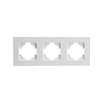 3-fach Rahmen ABS Weiß, Serie ViP ViPlast