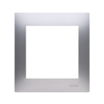Rahmen 1fach für Hohlwanddose Gipskarton silber matt IP20/IP44 Kontakt Simon 54 Premium DRK1/43
