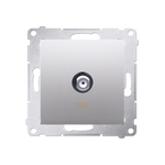 Antennendose SAT Einsatz silber matt Simon 54 Premium Kontakt Simon DASF1.01/43