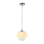 Hängeleuchte Deckenleuchte Glamourlampe 1xE14 weiß modern rund Milagro NOVA ML3845