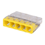 Schnellverbinder Wago Compact 5x0.5-2.5mm2 transparent 2273-205