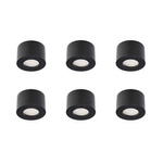 Set aus 6x ZALDA OV Black IP20 EDO777450 + 6x GARI LED INSERT 4,8W 4000K EDO777640, EDO Solutions