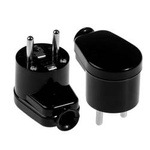 Abisolierter Stecker, gewinkelt, 2p+Z, 16A, 250V; WT-16 CZAR