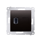 HDMI Anschlussdose Modul-Einsätze 1fach anthrazit matt Simon 54 Premium Kontakt Simon DGHDMI.01/48