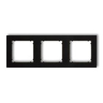 Dreifacher Universalrahmen aus Kunststoff schwarz matt IP20 (Serie/Kategorie: MINI) 12MR-3